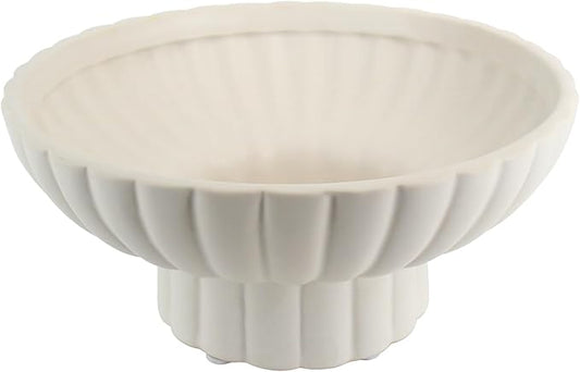 Small Footed Decorative Bowl Ceramic Modern Pedestal Bowl,Function beautifully as a catch-all bowl for keys, coins, or jewelry near entryways for Home Organization Home Decor,Approx Capacity 2 Cups