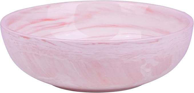 Small Decorative Bowl, Marble-patterned Ceramic Bowl, Modern Home Decor Centerpiece 6.1 Inches Key Bowl for Entry Table, Pink