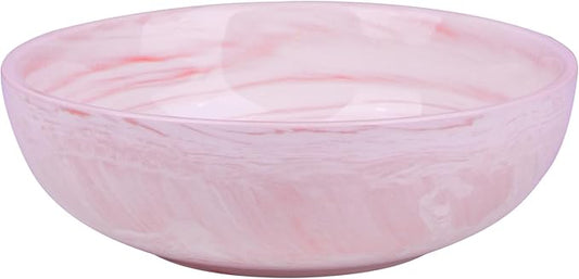 Small Decorative Bowl, Marble-patterned Ceramic Bowl, Modern Home Decor Centerpiece 6.1 Inches Key Bowl for Entry Table, Pink
