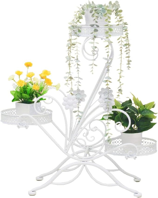 3 Tier Plant Stand New Metal Flower Shelves Plant Display Stand Indoor Outdoor Patio Plant Rack Flower Pot Holder