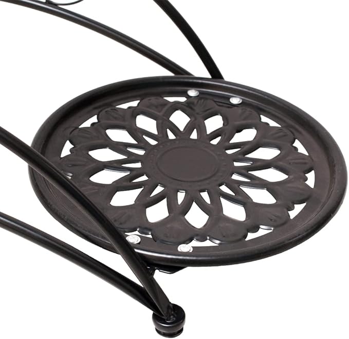 Metal 3 Tier Plant Stand Flower Pot Holder Potted Plant Stand Indoor Outdoor Display Rack for Patio Garden Balcony