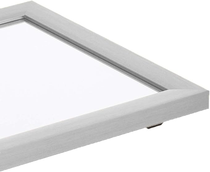 Amazon Basics Rectangular Wall Mount Mirror 16" x 20" - Standard Trim, Nickel