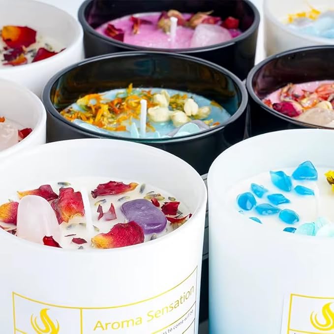 Aromatic Long-Lasting Luxury Highly Scented Candles 20oz - Ideal for Relaxation Ambiance or Gifting (Eucalyptus Lavender)