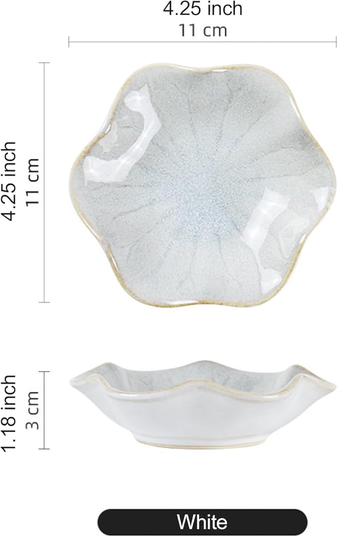 Ceramic Trinket Dish, Ring Tray, Decorative Jewelry Dish, Decoration Plate for Earrings, Rings, Jewelry Dish Holder, Key Bowl, Trinket Tray, Earring Holder for Women (White)