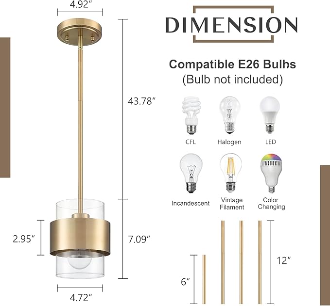 Modern Home Pendant Light Fixtures Hanging Light for Kitchen Island