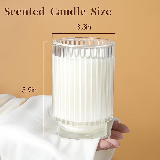 Sage Citrus Candles for Home Scented, Over 70 Hour Burn Time Large Aromatherapy Jar Candle with Lid, Home Fragrance Soy Candle for Women & Men