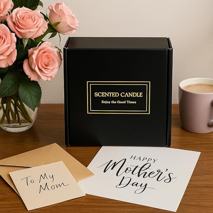 Scented Candles Gift Set for Women – Soy Wax Small Candle Set with Lavender, Rose, Coconut & Strawberry – Birthday Gifts for Women, Relaxing Aromatherapy Candles, Home Décor & Holiday Gift Set