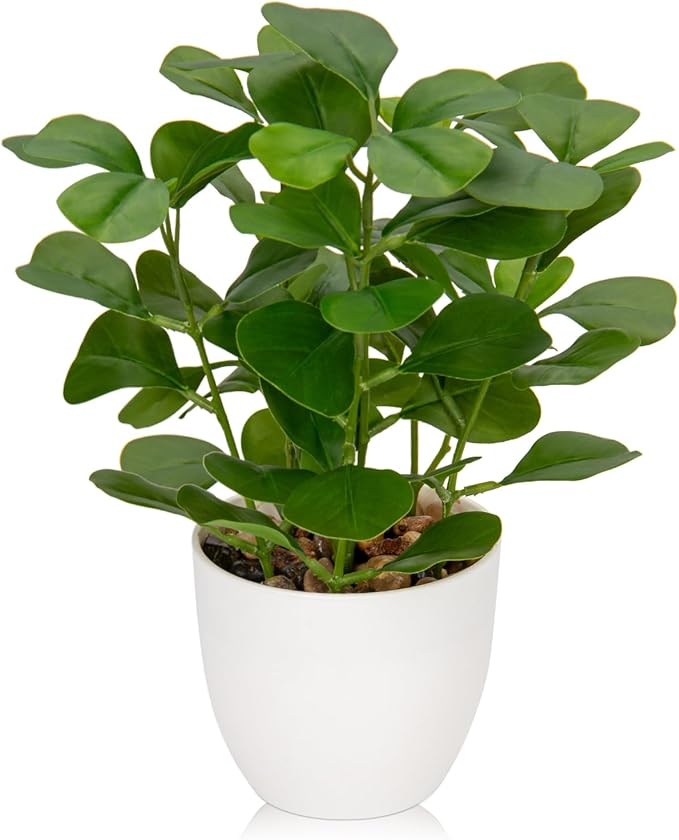 Briful Fake Plants Artificial Greenery Potted Faux Lifelike Plant for Farmhouse Home Garden Party Decoration