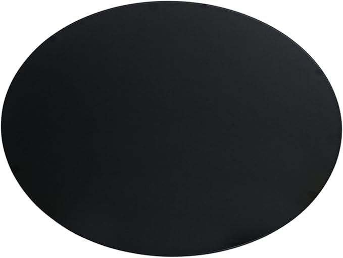 TUP THE URBAN PORT Capri Coffee Table | 36 Inch Round Glass Top | Melting Drip Design | Silver