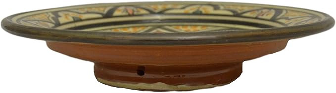 Ceramic Plates Moroccan Handmade Appetizer Tapas Serving Decorative 8 inches Round