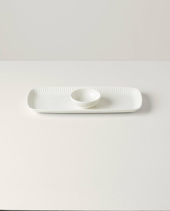 Lenox Profile Tray & Bowl Set, 2.43, White