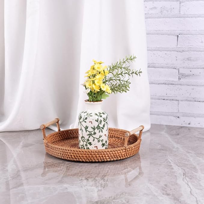 Green Chinoiserie Ceramic Vase Set of 3 – Vintage Green Floral Vases, Decorative Porcelain Vase Set for Flowers, Rustic Farmhouse & Cottage Core Home Decor, Living Room, Shelf & Table Centerpieces