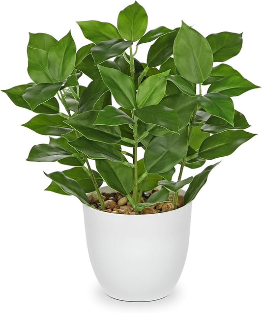 Briful Fake Plants Artificial Greenery Potted Faux Lifelike Plant for Farmhouse Home Garden Party Decoration