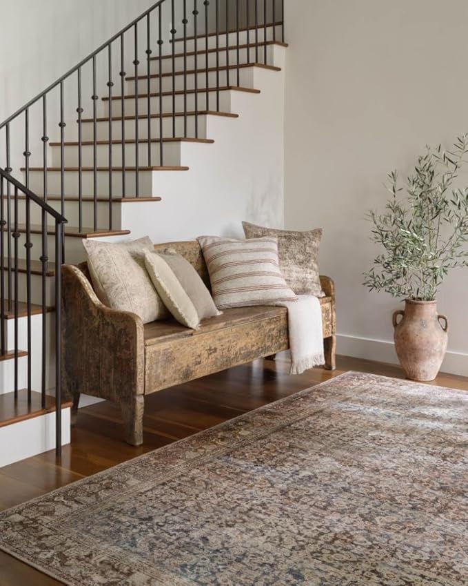 Loloi Amber Lewis Georgie Collection GER-09 Multi/Spice 3'-9" x 5'-6", .19" Pile Height, Accent Rug