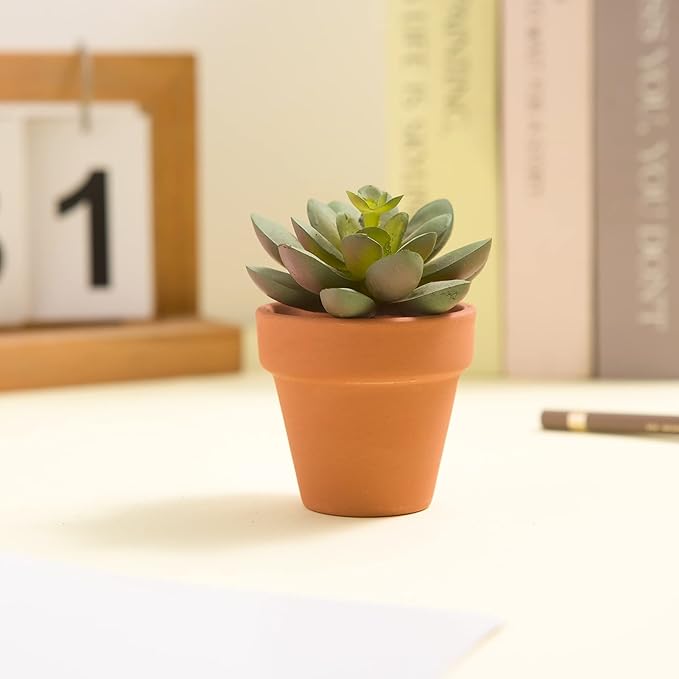 54 Pcs Small Mini Clay Pots 2.1'' Terracotta Pot Clay Ceramic Pottery Planter Cactus Flower Pots Succulent Nursery Pots- Great for Window Boxes, Cactus, Plants, Crafts, Wedding Favors