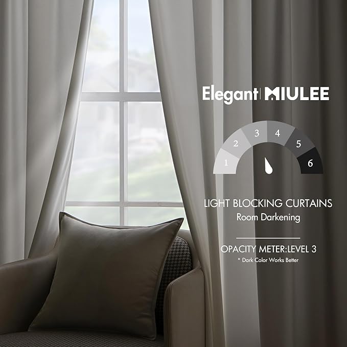 MIULEE White Velvet Curtains 84 inches - Luxury Curtains for Bedroom Living Room Thermal Insulated Super Soft Room Darkening Modern Window Drapes Back Tab Rod Pocket, W52 x L84 inches, 2 Panels