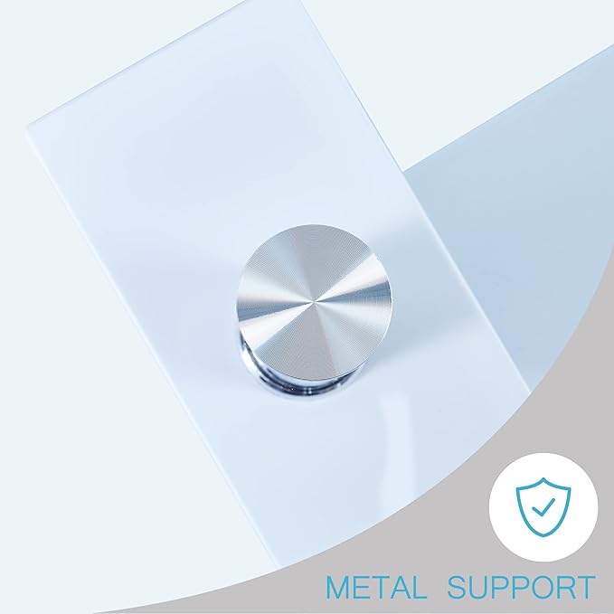 Living Room Rectangle Coffee Table, Tea Table Suitable for Waiting Room, Modern Side Coffee Table with Wooden Leg, Glass Tabletop with Lower Shelf, White 39.5 * 23.5 * 17.5