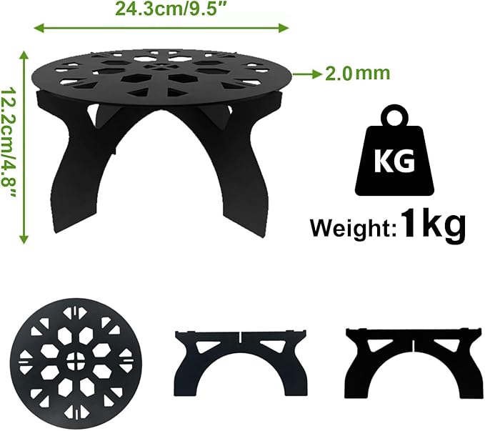 2 Pack Metal Plant Stand for Indoor and Outdoor Use – 220LB load Capacity Small Plant Rack,Thickened Steel Plate, Storage Shelf, Rustproof Potted Plant Holder