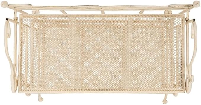 SAFAVIEH PAT5022A Outdoor Collection Torus Pearl White 3-Tier Shelf