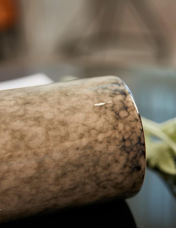 HAUCOZE Ceramic Decorative Vase Modern Decor Statue Table Centerpiece Sculpture Gifts 10.4inch