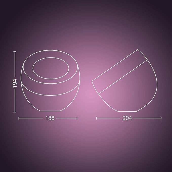 Philips Hue Iris Smart Table Lamp, Copper - White and Color Ambiance LED Color-Changing Light - 1 Pack - Control with Hue App - Compatible with Alexa, Google Assistant, and Apple Homekit