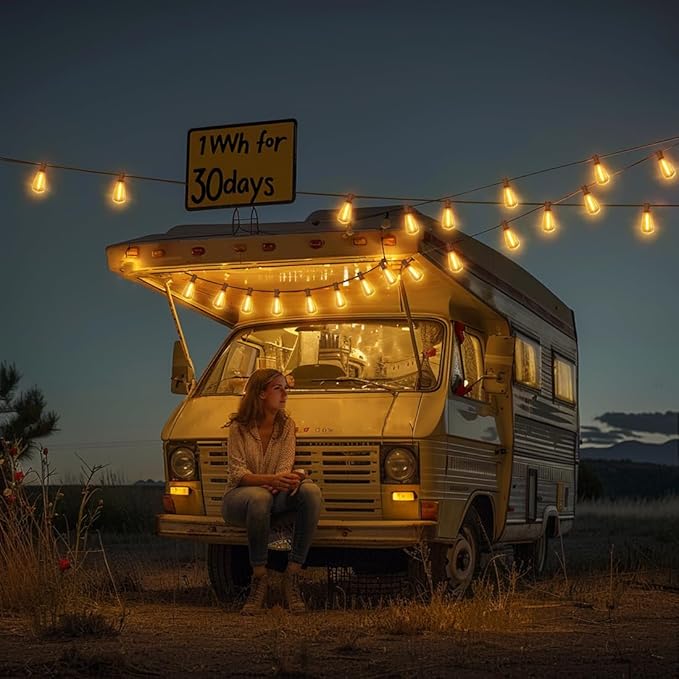 50FT Outdoor String Lights with Remote, Garden Patio Decor with 2500K Warm White, 25+1 LED Edison Bulbs, Support Timer Dimmable Waterproof Shatterproof for Yard Outside Porch Deck Indoor