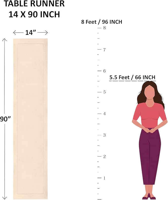 Solino Home Linen Table Runner 90 Inches Long - Athena, 100% Pure Linen Grape Table Runner 14 x 90 Inch for Dining, Fall, Autumn, Halloween, Thanksgiving, Holiday