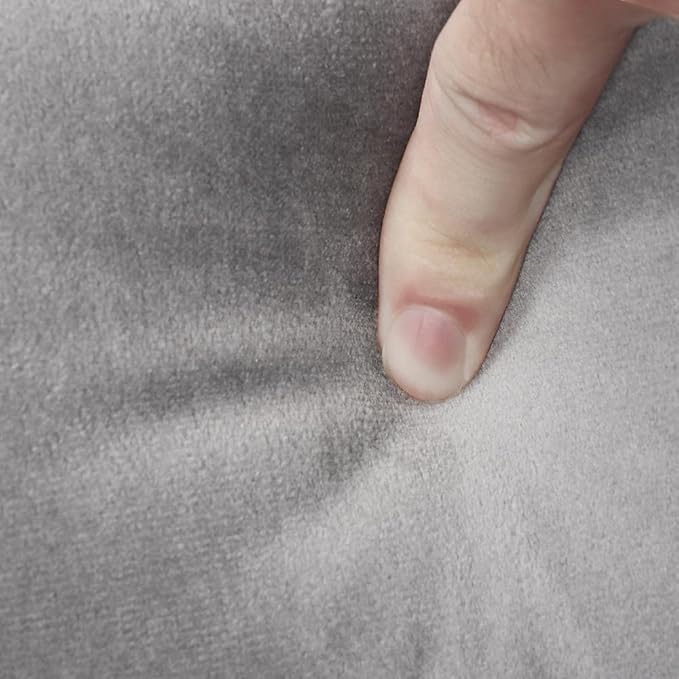 Yaheetech Living Room Chair, Velvet Accent Upholstered Barrel Sitting Chair with Armrest and Low Back for Bedroom, Grey