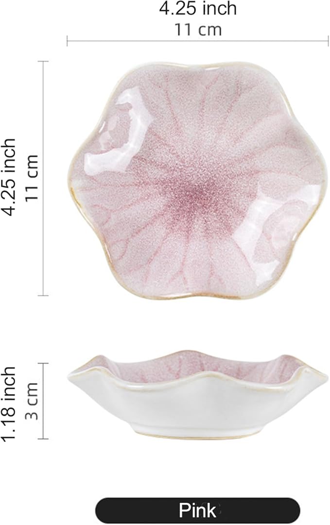 Ceramic Trinket Dish, Ring Tray, Decorative Jewelry Dish, Decoration Plate for Earrings, Rings, Jewelry Dish Holder, Key Bowl, Trinket Tray, Earring Holder for Women (Pink)