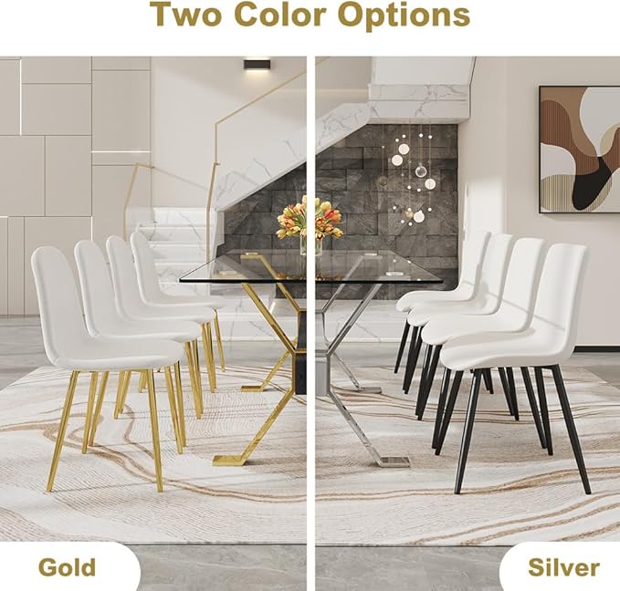 71'' Glass Dining Table Set for 8,9 Piece Dining Table Set with Tempered Glass Tabletop and Open‑Frame X‑Shaped Metal Base,Kitchen Table and Chairs Ideal for Dining Room&Home Office
