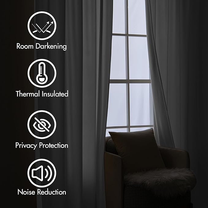 MIULEE White Velvet Curtains 96 inches Long 2 Panels - Luxury Pinch Pleated Room Darkening Window Drapes for Bedroom Living Room Thermal Insulated Super Soft, Back Tab Rod Pocket Elegant Decor