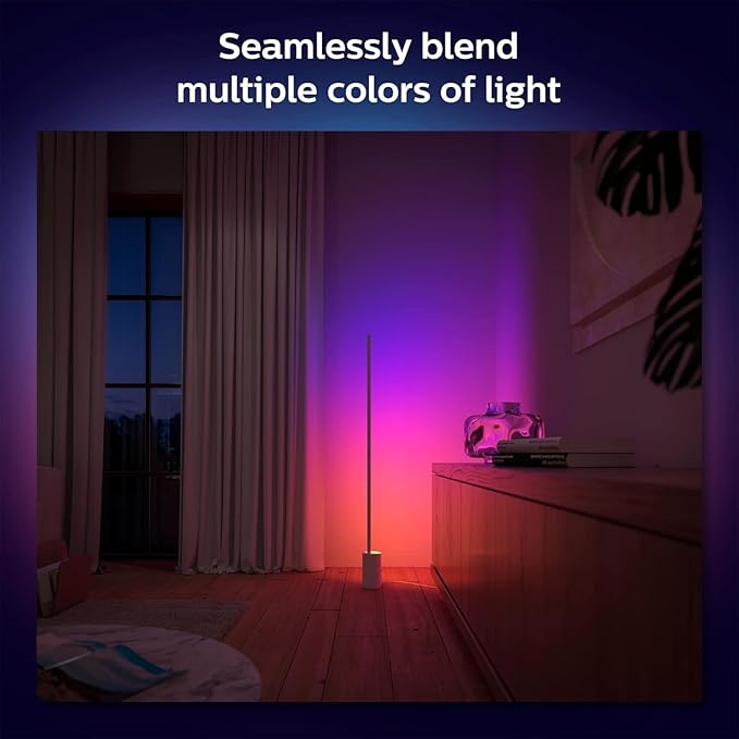 Philips Hue Signe Smart Floor Lamp, White - White and Color Ambiance LED Color-Changing Light - 2 Pack - Control with Hue App - Compatible with Alexa, Google Assistant, and Apple Homekit