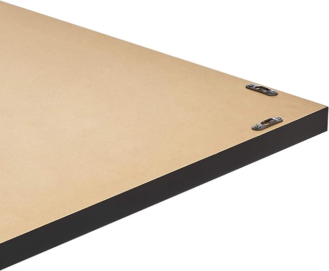 Amazon Basics Rectangular Wall Mount Mirror 24" x 36", Peaked Trim, Black