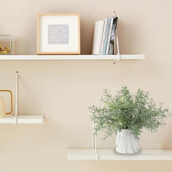 Hollyone Faux Plants Indoor Artificial Mini Potted Plants Plastic Green Plant Small Fake Plants Eucalyptus Decor in Pots for Home Table Room Bathroom Decor