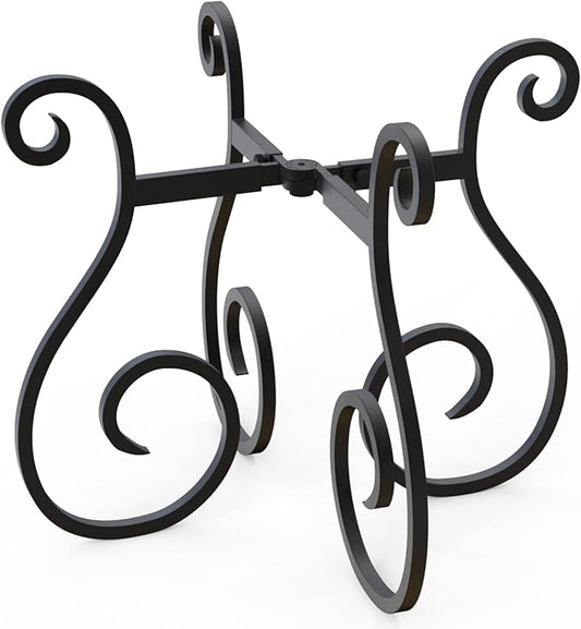 Gardien Adjustable Plant Stand Indoor Outdoor, Mid Century Modern Medal Holder for Large Planters