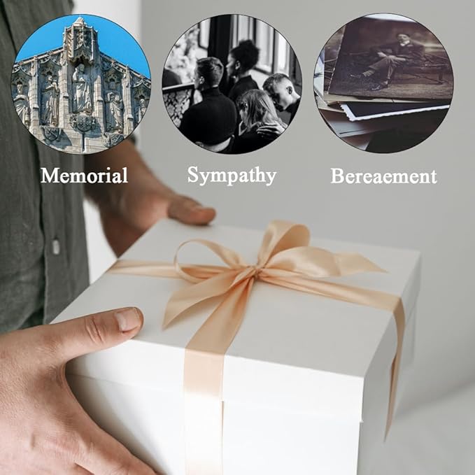 TRIROCKS Memorial Lantern 11'' High Walk Beside Us Remembrance Lantern With Automatic Timer LED Candle And Love Pattern Bereavement Sympathy Gifts For Funeral Memorial Service Loss of Loved One (Grey)