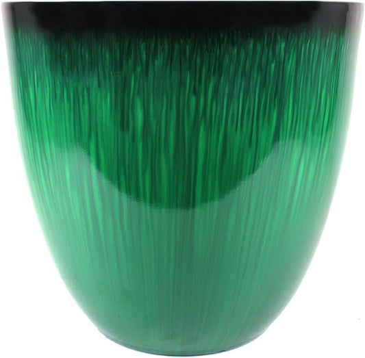 EPR18-205 Egg Planter Green Flower, 18"