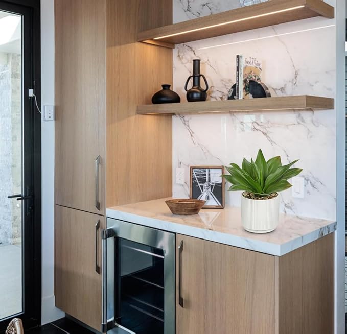 Hollyone Artificial Agave Plants Fake Succulent Agave Plant Potted in White Pot Succulents Aloe Plant for Desk Modern Office Living Room Table Shelf Home Indoor Outdoor Decor