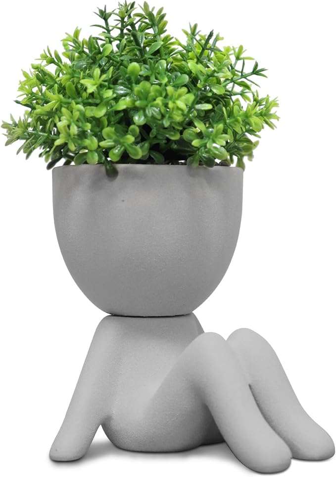 Zerzsy Mini Succulent Plant Fake Plants Succulents Plants Artificial for Home Bathroom Living Room Office Decor Cute Desktop Decoration