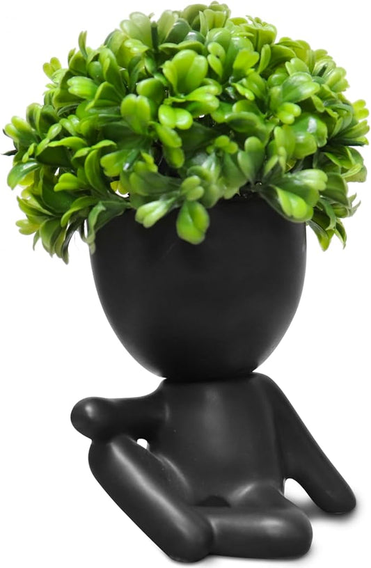 Zerzsy Fake Succulent, Mini Succulents Plants Desk Plant for Office Decor for Women, Cute Fake Plants Bathroom Decor- Set of 1