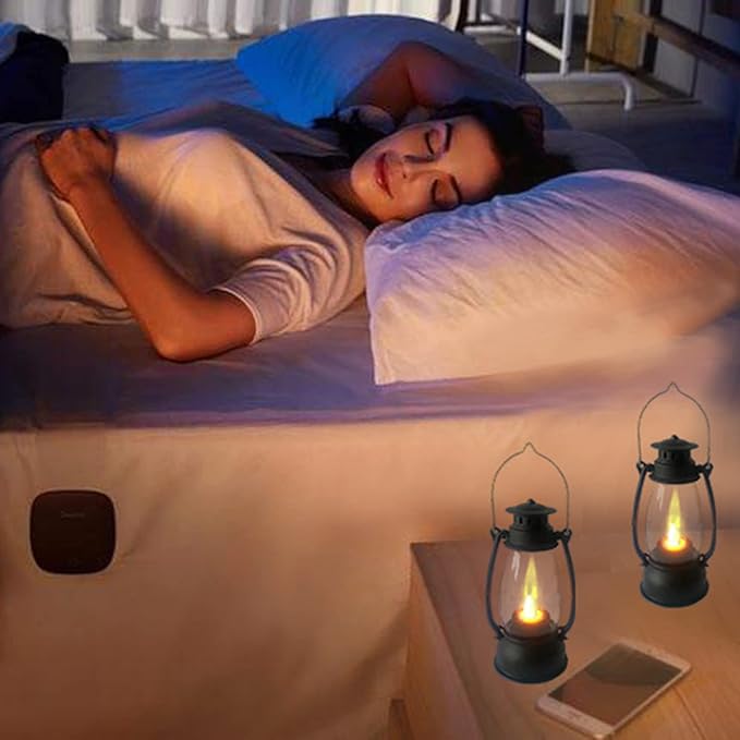 Mini Lanterns 12-Pcs LED Small Lanterns Decorative Indoor Outdoor Hanging Lantern Decorative Candle Lanterns Farmhouse Decor for Weddings Western Camping Party Halloween Christmas Decorations