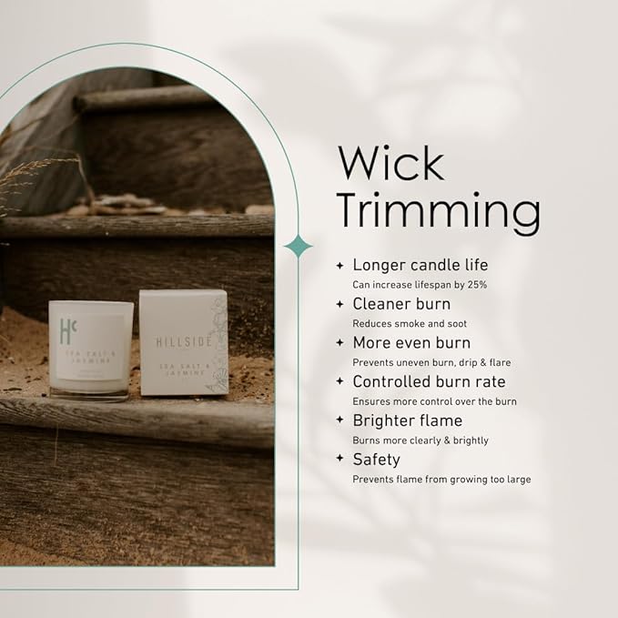 Sea Salt & Jasmine Single Wick Soy Candles, Luxury Scented Candles for Home - Up to 60 Hour Burn Time, Cruelty-Free Soy Wax Blend - Beach Fragrance, Notes of Jasmine & Sea Salt (9 oz)