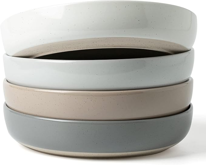 famiware Milkyway 33 oz Bowl Set, Pasta Bowls Set of 4, Salad Bowls Perfect for Your Friend for Housewarming, Thanksgiving, Christmas, Multicolor