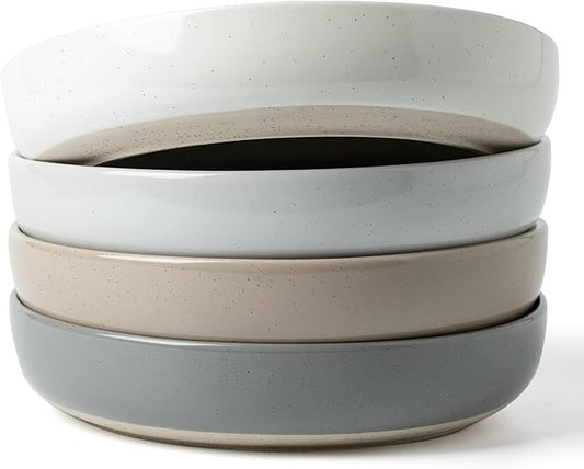 famiware Milkyway 33 oz Bowl Set, Pasta Bowls Set of 4, Salad Bowls Perfect for Your Friend for Housewarming, Thanksgiving, Christmas, Multicolor