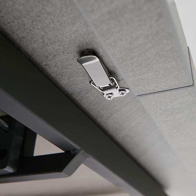 ZckyCine 51"-67" Expandable Grey Dining Table, Modern Farmhouse Kitchen Table with Wood Surface & Metal Frame, Rustic Extendable Table for Dining Room, Sturdy & Easy Assembly