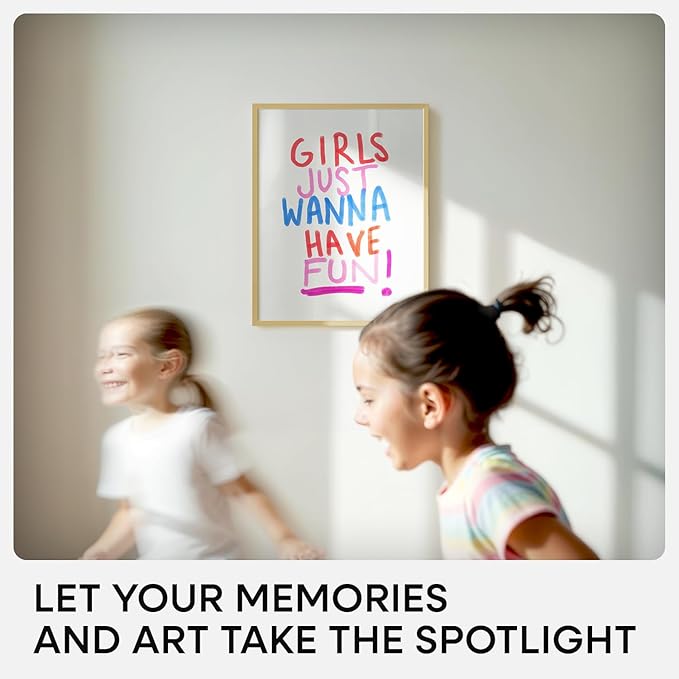 Homeforia 11x14 Picture Frame Gold, High End Metal 11x14 Poster Frames with Mat for 8x10, 11 x 14 Gold Frame Matted to 8 x 10 inch Photo, 11by14 Thin Hanging Frames, Tempered Glass, Wall Kit, Set of 4