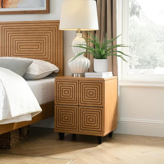 DILATATA Faux Plant Indoor in Ceramic Pot 16" Artificial Potted Boston Fern Fake House Plants for Desk Office Bathroom Garden Decoration