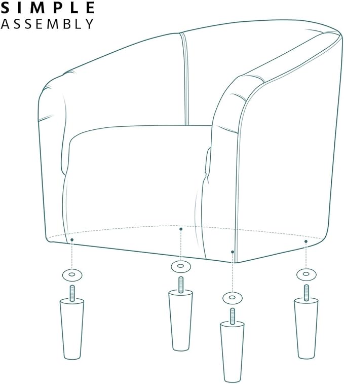 Yaheetech Velvet Barrel Chairs, Accent Chairs Modern Side Chairs Club Chair with Soft Padded Seat and Sturdy Legs for Living Room/Bedroom/Reading Room, Pagoda Blue, Set of 2