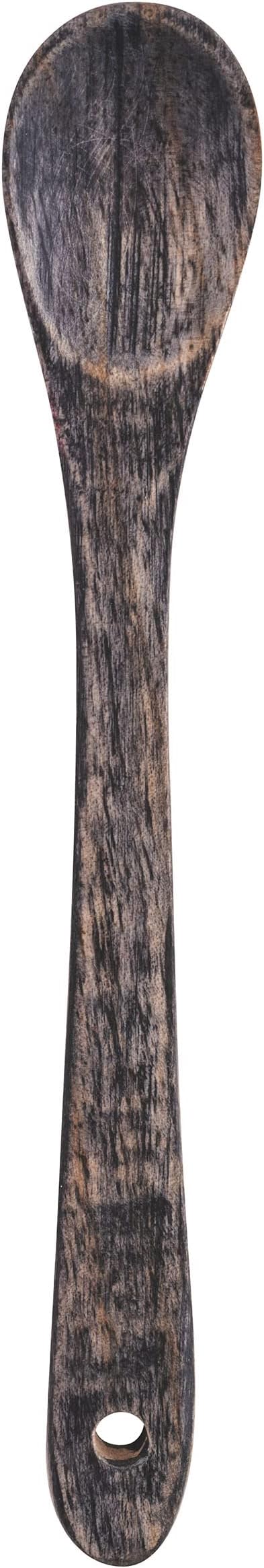 Karma Tasting Spoons Set - Tasting Spoons for Cooking - Gray Wood Kitchen Utensils - Gray Wood - Set of 6