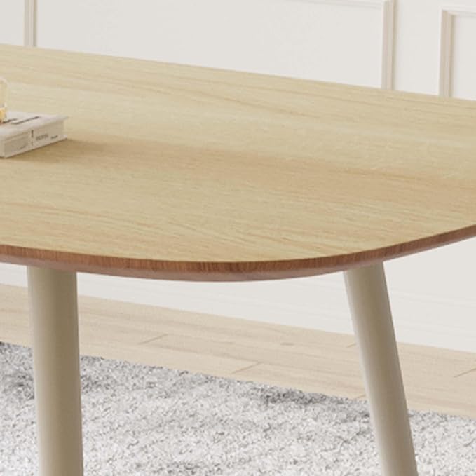 47.2'' Dining Table Set for 4,Modern Wood Dining Table,Leather Dining Chairs 4,Table and Chairs Set of 4,Ideal for Kitchen Dining Room (Cat Scratch Table + 4 Gray Chairs, 47.2")